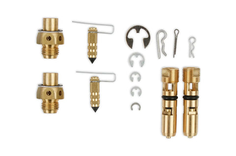 37-119 Renew Kit Carburetor Rebuild Kit With Step By Step Instructions And Tuning Guide, brass components and parts display