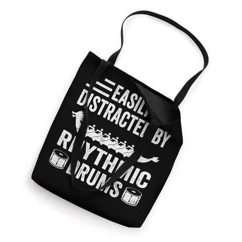 Dragon Boat Racing Tote Bag For Paddlers And Coaches With Dope Drums Design Lightweight 16x16 Tote With Sturdy Black Webbing Handles