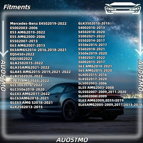 Fitment list for 20 Pack Bulletproof Hex Head Sheet Metal Screws For Splash Shield And Undercover Trim Panels Fender Liner Fasteners.