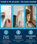 Steps to install Adjustable Window Security Bar And Sliding Door Lock For Home And Apartment, Easy Install, Patio Protection.