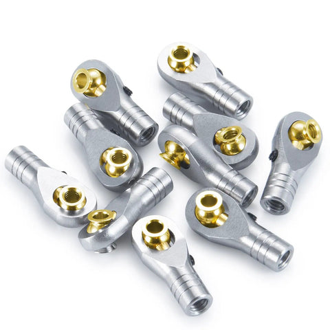 10 Piece Stainless Steel M4 Link Rod Ends Ball Head Right Hand Screw Set For 1/10 Axial SCX10 90046 RC Crawler Cars