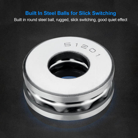 Built Tough Heavy Duty 360 Degree Stainless Steel Hidden Door Pivot Hinge for Bookshelves and Cabinets close-up view