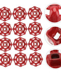 12 Pack Red Cast Iron Hand Wheel For Water Shutoff And Gate Valve Durable Valve Handle With Smooth Surface Design