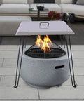 Stainless Steel Fire Pit Heat Deflector Shield With Foldable Design And Easy Handle, sparks control for small pits