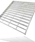 Galvanized Steel Drain Grate 16x16 In For Vodaland Catch Basin Heavy Duty Outdoor Driveway Trench Drainage Grate Square