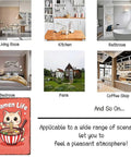 Funny Cat Eating Ramen Metal Sign Vintage Tin Wall Art 8x12 Inch Poster For Home Office Garage Decor Rustic Studio Charm Perfect Gift For Cat Lovers Easy Mount For Quick Installation displayed in various settings