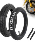 12.5X2.25 Bike Tire And Inner Tube Set 57 203 Compatible With 12 Inch BMX Bikes, shown with tire levers and wheel detail