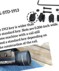 Universal Key Adapter Kit For TLR 1 And TLR 2 Rails 69260 Replacement Parts Easy Drop In Mount Keys with screws and tools