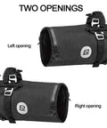 Built To Last Bikepacking Handlebar Bag 7 To 14 Liter Waterproof Dry Pack for MTB and Road Bikes with two-opening design