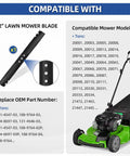 Diagram of 22 Inch Mulching Mower Blade Replacement For Toro Recycler And Troy-Bilt Plug And Play Installation Fits 22 Inch Deck