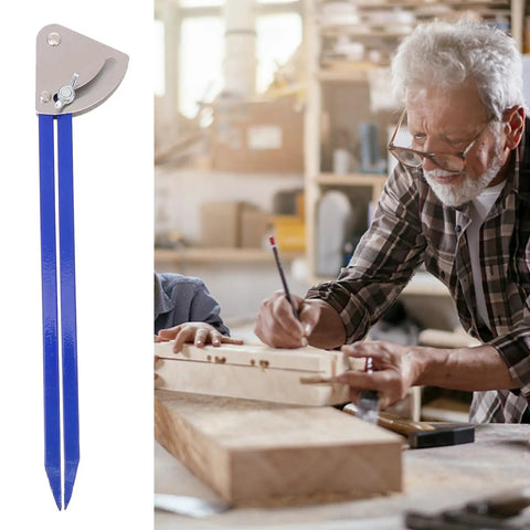 Heavy Duty Alloy Circular Scriber For Woodworking Marking Tool with precision round layout gauge in workshop setting.