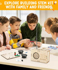 Kids assembling DIY Bluetooth Speaker And FM Radio Kit For Kids Aged 8 To 12, engaging in STEM project with real sound