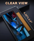 Auto Darkening Welding Lens 2x4.25 Solar Powered Helmet with True Color Technology showing clear view of welding work
