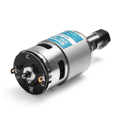 High Power CNC Spindle Motor 20000 RPM For 3018 Router 24V DC With 5mm ER11 Collet Set Noise Suppression PCB Kickass Upgrade Compatible With All 3018 Series CNC Routers