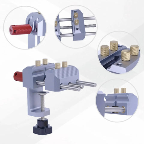 Dope Little Aluminum Table Vise For Crafts And Jewelry Making 2.8 Inch Portable Mini Bench Clamp With 2.7 Inch Jaw CNC Machined Lightweight Vice For Modeling Repairs And Small Projects
