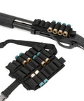 4 Pack Shotgun Shell Holder Side Saddle For 12 Gauge With 7 Rounds Buttstock Card Nylon Attached to Shotgun