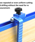 Rock Solid Dead On T Track Flip Fence Stop For Woodworking Router Tables And Saws With Five Sixteenths Inch T Bolt Universal Multi Track Compatible Die Cast Aluminum 2 Pack Heavy Duty Gear, close-up of adjustable flip arm.