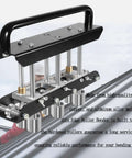 Close-up of Three Station Edge Roller Bender for Sheet Metal Beading, showing heavy-duty build and durable rollers.