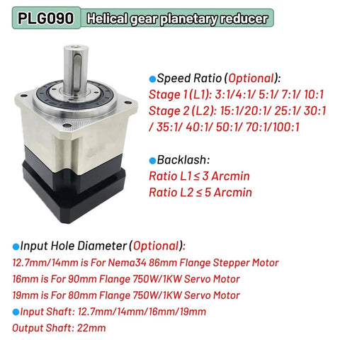 Heavy Duty NEMA34 Motor Reducer Paired With Precision Planetary Gearbox And Helical Build for torque and speed control.