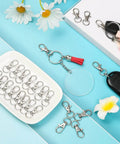 Tough As Nails Zinc Alloy Swivel Snaps Bulk 100 Count showing various lobster clasp hooks for keyrings and crafts.