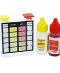 Keep Your Pool And Spa Waters Crystal Clear With This Pro 3 Way Test Kit includes OTO and phenol red test solutions in plastic case.
