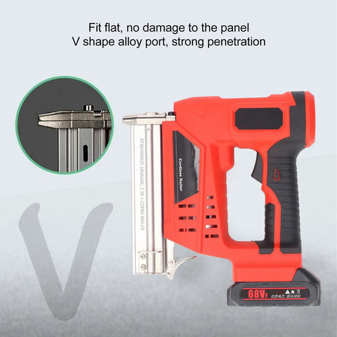 Cordless Brad Nailer And Staple Gun Combo Battery Powered Electric Nail Tool With Dual Fire Modes For Quick Woodworking Diy Projects Kickbutt Firing Speed Road Warrior Build Quality