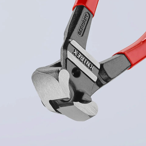 High Leverage End Cutters 8 Inch Bolt Cutter Model 61 01 200 SBA close-up of cutting edges for soft and hard wires
