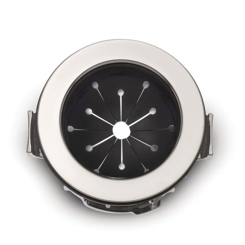 Top view of EZ Mount Garbage Disposal Sink Flange Kit With Twist And Lock Installation, Removable Splash Guard, Easy Mount.