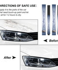 Scratch Removal Pen 2 Pack, Quick Fix For Scratches And Paint Damage, Weatherproof Car Scratch Repair Pen application before and after