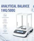 Pro Grade Digital Lab Scale With Windshield 500 G Capacity 0.001 G Precision Analytical Balance with RS232 interface
