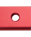 Red component of Beefy Aluminum T Track Slider And T Slot Nut Set For Woodworking Tables And Saws Fits M6 And M8 Slots Perfect For Router Tables Miter Tracks Table Saws Drill Press Red Version