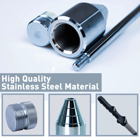 Stainless steel components of Dope Golf Swing Trainer Aid For Right Handed Players With Grip Trainer Warm Up And Swing Tempo.
