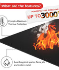 Pro Grade Heavy Duty Welding Blanket Fireproof Carbon Felt 5mm Soldering Mat with thermal protection and flame resistance