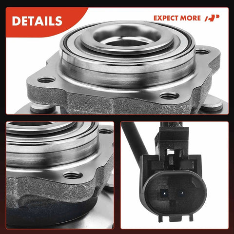 Heavy Duty Rear Wheel Bearing And Hub Assembly With Integrated Abs Sensor And Six Lug Pattern For Nissan Armada 2012 To 2015 Built Tough For No Sweat Installations And Smooth Highway Cruising