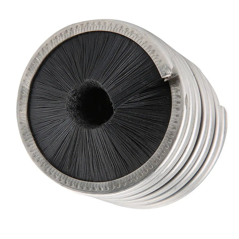 End view of Outdoor Climbing Rope Cleaning Brush for caving, camping, and hiking ropes with rugged bristles for scrubbing