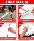 Step-by-step installation guide for 72 Piece Red Spoke Covers For Bikes And Wheelchairs, Universal Fit For 8 To 21 Inch Rims