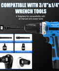 34 Piece Bolt Extractor Set To Pull Out Stubborn Rusted Bolts Nuts And Screws Fast With One Quarter Inch And Three Eighth Inch Drive Remover Tools And Adapters Built For Easy Durable Removal compatibility with wrench tools