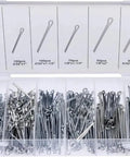 Stainless Steel Cotter Pins Kit With U Shaped Split Pins, 550 Pieces Per Box, Multi Size Assortment For Quick Fastening