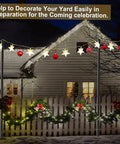 Adjustable 10 Ft Outdoor String Light Pole Stand For Deck Fence Or Patio Railing With Globe Light Post For Hanging Exterior Decor