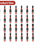 43 Piece Screwdriver Bits Set With Nut Drivers, Socket Adapters And Magnetic Bit Holders, 25mm sizes displayed