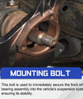 Front Wheel Hub Bearing And Mounting Bolt Kit For GM Rides And SUVs Including Silverado 1500 2500 3500 Astro Avalanche