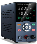 Variable 30V 10A Bench Power Supply With USB Fast Charging Port And Output Current Display front view