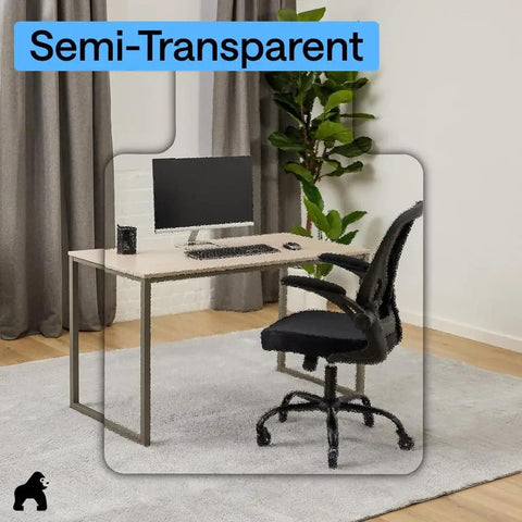 Slip Resistant Clear Office Chair Mat For Carpet Floors With Smooth Rolling Glide Under Desk Heavy Duty Plastic 29x47 under chair