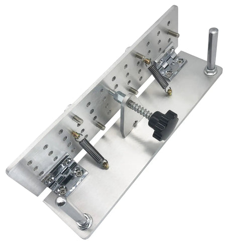 Heavy Duty Knife Beveling Jig With No Sweat Adjustment And Built Like A Tank 7075 Aluminum Body for precise belt sander sharpening.