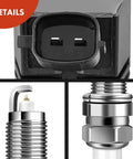 Set of 4 Ignition Coil Packs and Iridium Spark Plugs for Hyundai Veloster 2012-2017, Accent 2012-2019, Kia Rio Soul 2012-2019 details