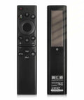 Front and back view of Solar Charging Voice Remote With USB C Rechargeable Battery For Smart TVs 2019 Through 2025 Eco Friendly TV Remote