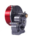 Beefed-Up Full Alloy 1/10 RC Car Transmission Case Gearbox Assembled For Axial SCX10 SCX10 II 90047 Crawler with titanium finish