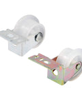 Knock Out Sticky Drawers Fast With These Premium Front Glide Rollers Featuring One Inch Plastic Wheels On Heavy Duty Steel Brackets.