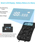 Battery Health Tester For AA AAA C D 9V And More Universal Battery Checker For 12 Types Of Batteries Household Batteries Status Readout Easy To Use Includes Welcome Guide And Lifetime Customer Support, black LCD tester with battery level display