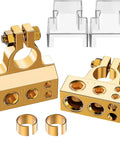 Beefed-Up Heavy Duty Battery Terminal Connectors For Car Marine Truck And Motorcycle With 0 4 8 10 Gauge AWG Options